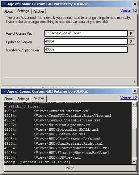 AoC UI Patcher Screenshot