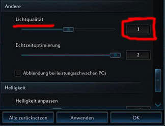 TERA Light Quality Setting