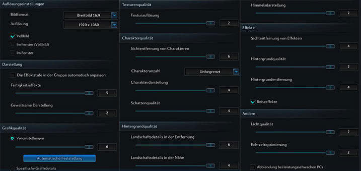 TERA Video Settings