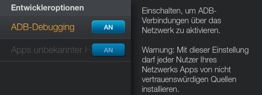 ADB Debugging FireTV