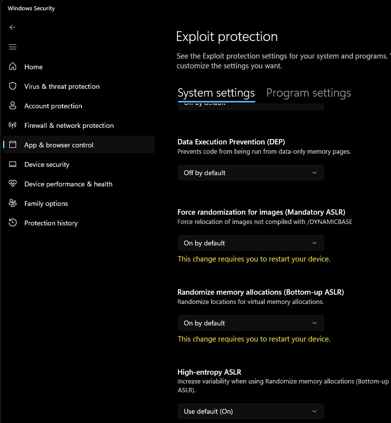 Star Citizen Vulkan ASLR Settings