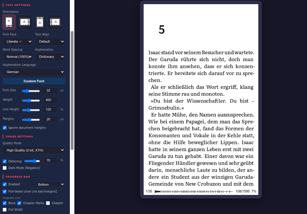 book converted to xtch